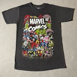 Marvel Comics Superhero & Villains Men’s T-Shirt Size Small
